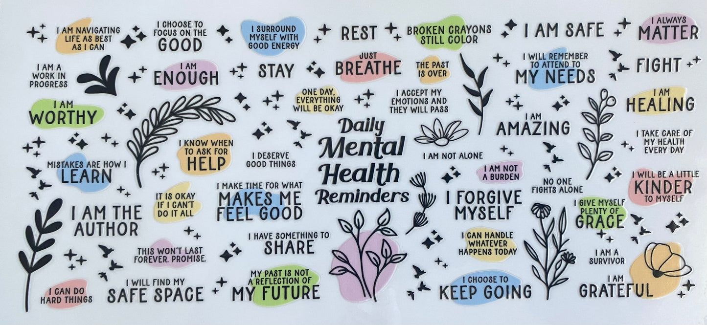 Decal - Daily Mental Health Reminders